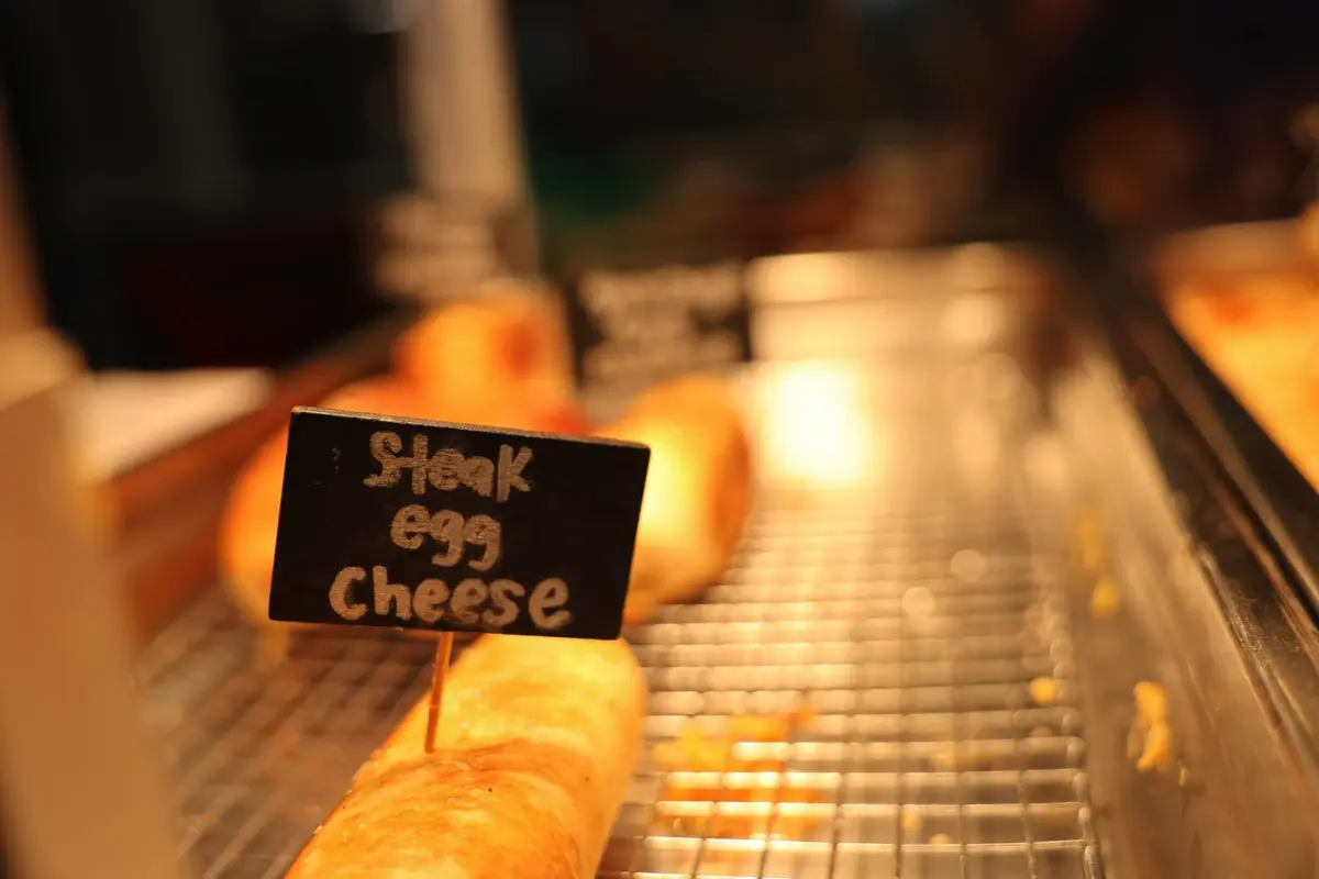 Warm soft pretzel logs ready to serve at Fern's Pretzels